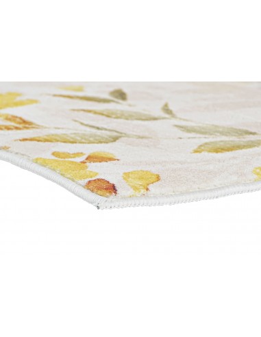 Alfombra floral amarilla 120x180cm Maia