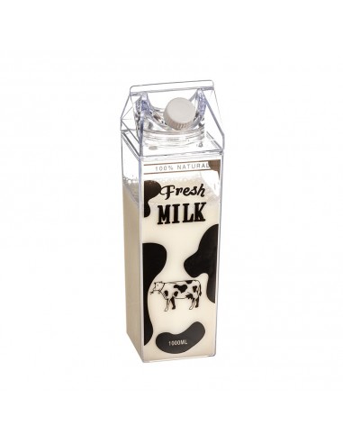 Botella tetrabrik leche transparente 1L