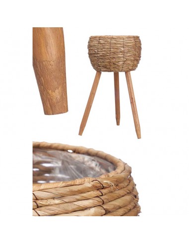 Macetero fibra con patas Dieste 52cm