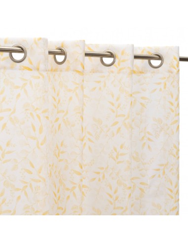 Cortina visillo amarilla 140x260cm Oliva