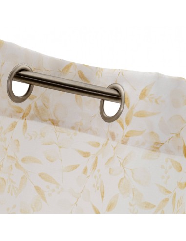 Cortina visillo amarilla 140x260cm Oliva