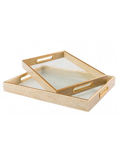 Bandeja decorativa efecto cristal
