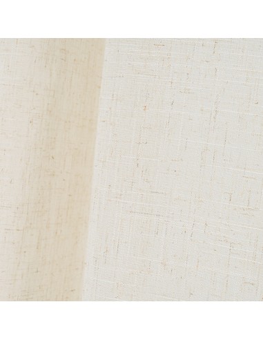 Cortina visillo beige efecto lino...