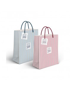 Bolsa de papel rayas 32cm...