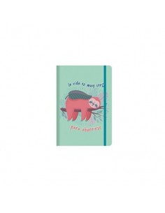 Libreta A5 con goma frases...