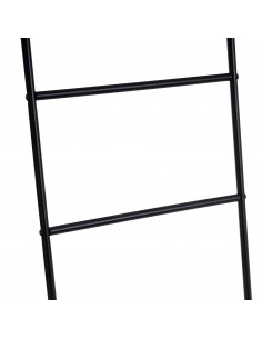 Escalera toallero metal negro 2