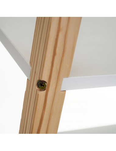 Estantería nórdica blanco y natural 4...