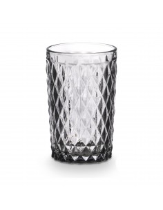 Vaso cristal gris 370ml Mileto