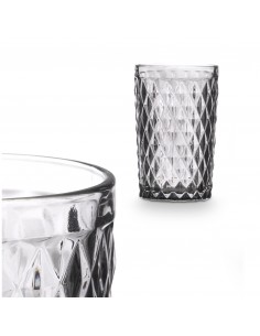 Vaso cristal gris 370ml Mileto 2