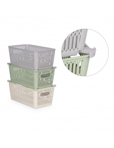 Caja organizadora PVC apilable 16cm Asra