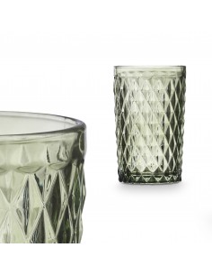 Vaso cristal verde 370ml... 2