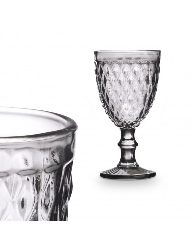 Copa cristal gris 330ml Mileto