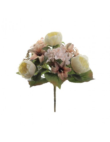 Ramo artificial lilium y peonías 35cm