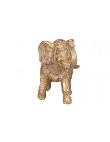 Figura elefante dorado 25cm Maduk