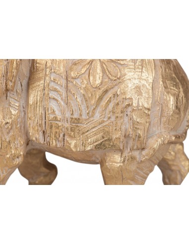 Figura elefante dorado 25cm Maduk