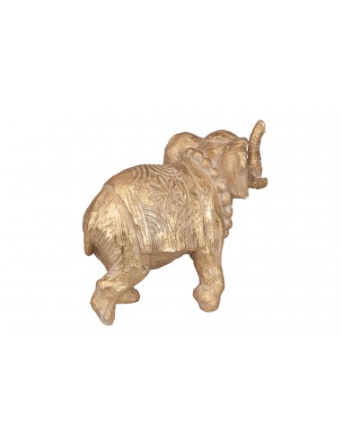 Figura elefante dorado 25cm Maduk