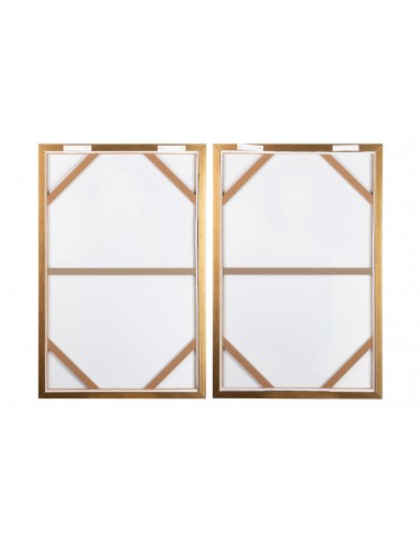 Cuadro lienzo enmarcado señora...