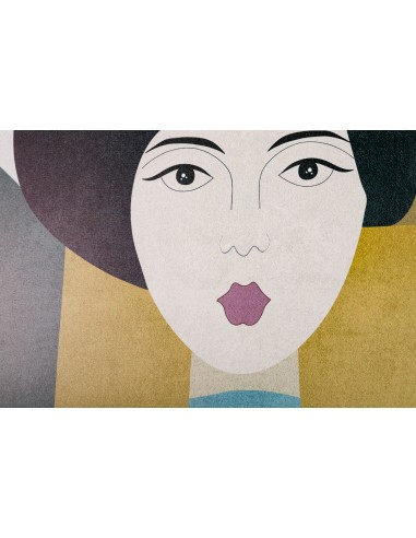 Cuadro lienzo enmarcado señora...