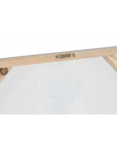 Cuadro lienzo palmeras verde y dorado...