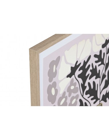 Cuadro lienzo enmarcado malva 45x60cm... Cuadro lienzo enmarcado malva 45x60cm...