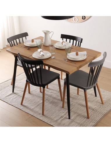 Mesa comedor madera y metal Eiden