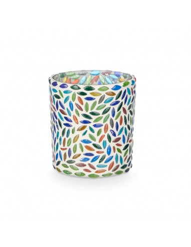 Portavela vaso cristal multicolor Portavela vaso cristal multicolor