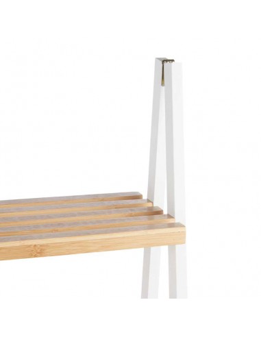 Estantería escalera 4 estantes blanco