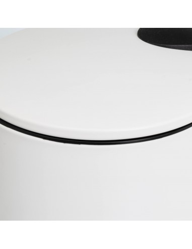 Papelera metal blanco baño 3L Papelera metal blanco baño 3L