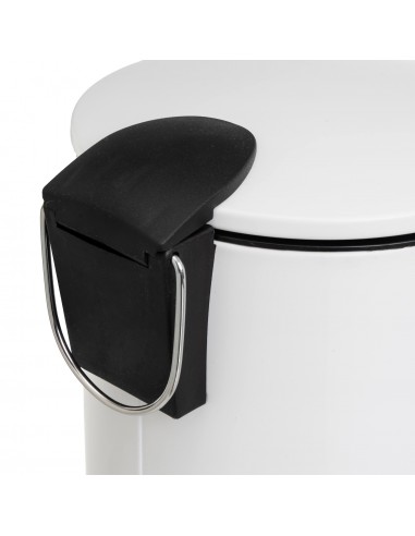 Papelera metal blanco baño 3L Papelera metal blanco baño 3L