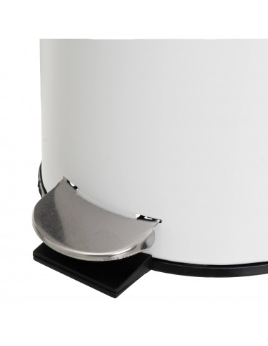 Papelera metal blanco baño 3L Papelera metal blanco baño 3L
