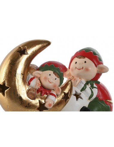 Figura cerámica Navidad elfo con luz