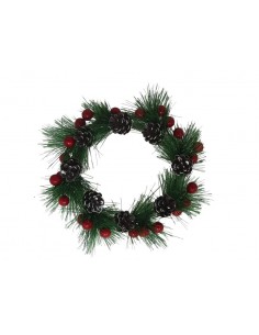 Corona Navidad mini piñas y...