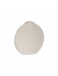 Jarrón metal blanco 26cm Orvin