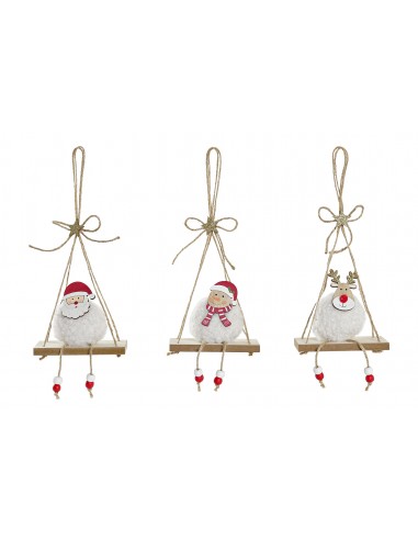 Colgante árbol Navidad columpio madera Colgante árbol Navidad columpio madera
