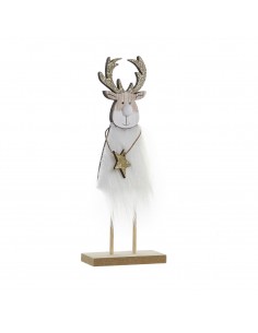 Figura madera reno Navidad...