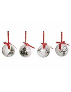 Bola árbol Navidad blanca y... 2