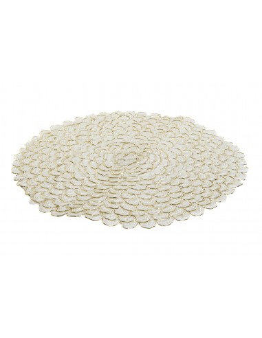 Salvamantel individual flor blanco y...