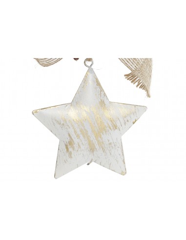 Decoración árbol Navidad metal blanco... Decoración árbol Navidad metal blanco...