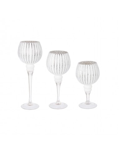 Portavela copa cristal blanco Bellis Portavela copa cristal blanco Bellis