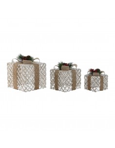 Caja regalo Navidad fibra y...