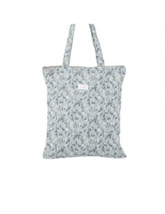 Bolsa algodón floral con...