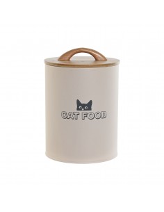 Bote metal comida gato 2L