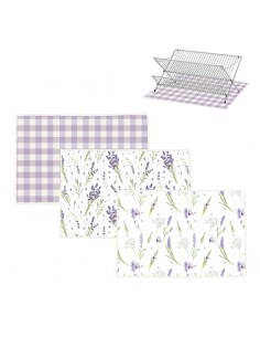 Tapete escurreplatos lavanda 2