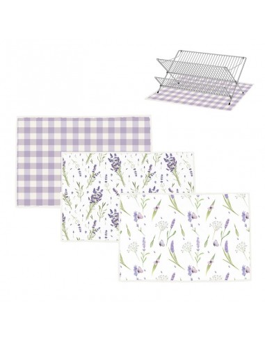 Tapete escurreplatos lavanda