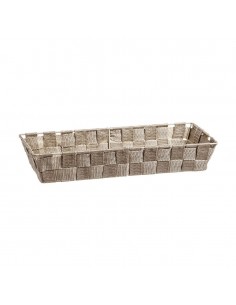 Cesta trenzada beige 36cm...