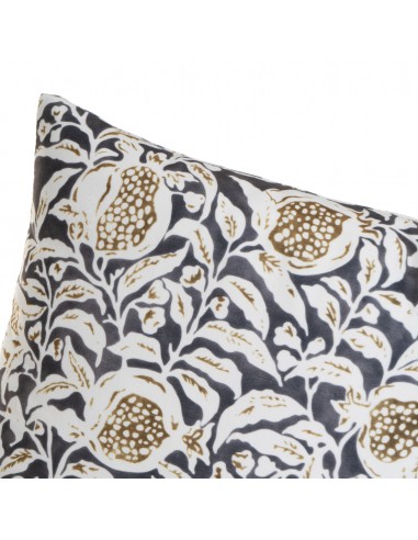Cojín terciopelo floral Liano