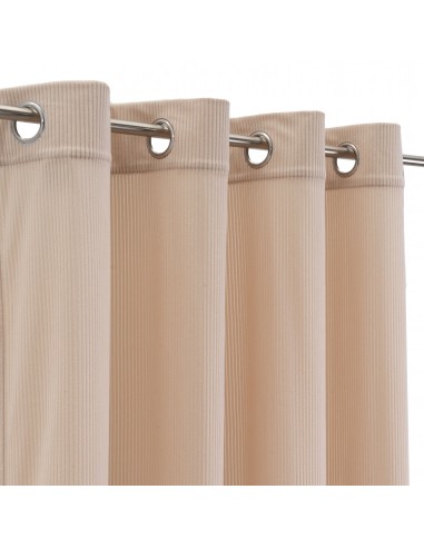 Cortina terciopelo beige 140x260cm