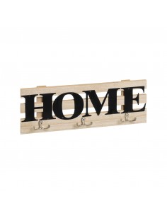 Perchero madera 3 ganchos Home