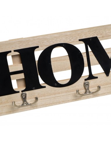 Perchero madera 3 ganchos Home