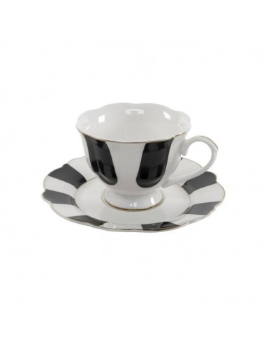 Juego de café 6 servicios rayas Velia